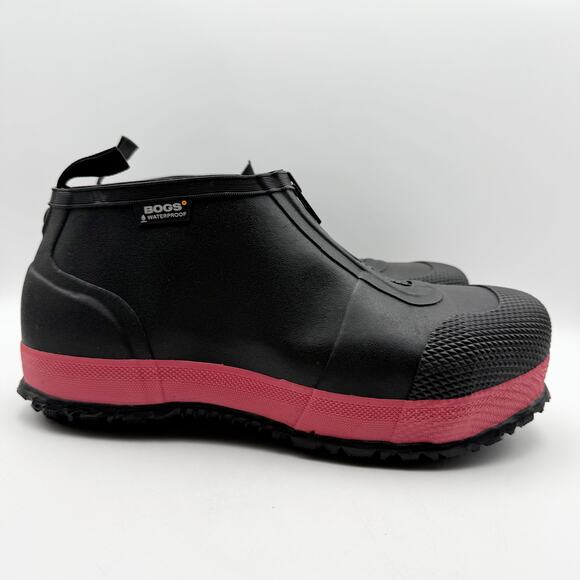 Bogs Mens Overshoe Zip Work Shoes US 9 EU 42 Black Composite Toe Waterproof NIB main image 12